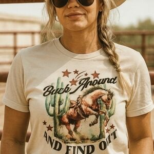 Buck Around & Find Out Western Graphic Tee